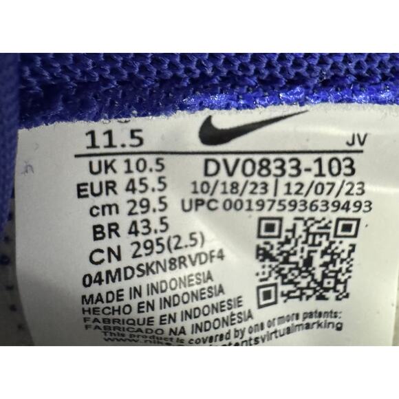 Nike Dunk Low Concord DV0833-103 Size 11.5 #241 - Picture 7 of 7